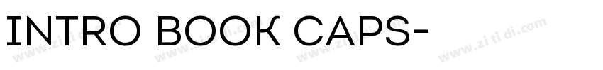 Intro Book Caps字体转换